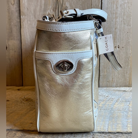 NWT Coach Pieced C Studded Gallery Tote and Wristlet - Picture 4 of 14